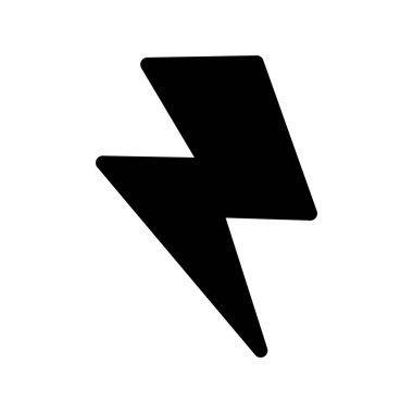 Flash Glyph Vektör Simgesi Tasarımı