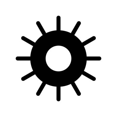  Parlaklık Glyph Vektör Simgesi Tasarımı