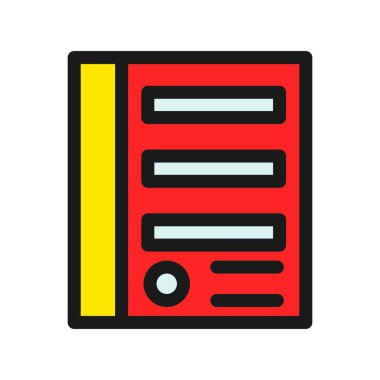 Bilgisayar Satırı Doldurulmuş Vektör Simgesi Tasarımı