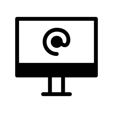 Bilgisayar Kabartma Vektörü Simgesi Tasarımı