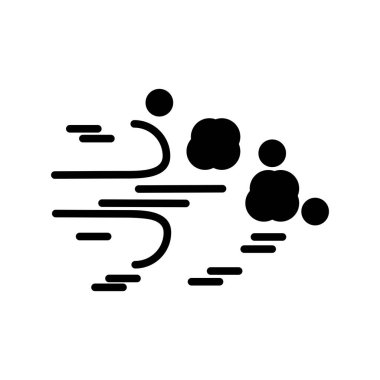 Rüzgâr Kabartma Vektörü Simgesi Tasarımı