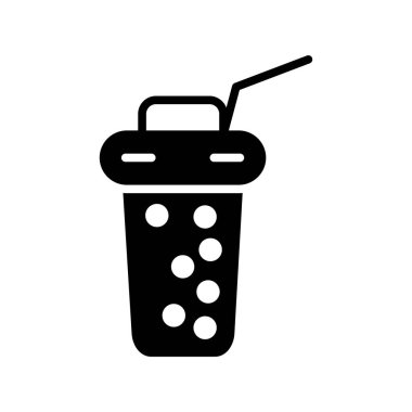 Tek kullanımlık Kahve Kadehi Vektör Simgesi Tasarımı