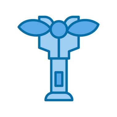 Akhet Mavi Vektör Simgesi Tasarımı