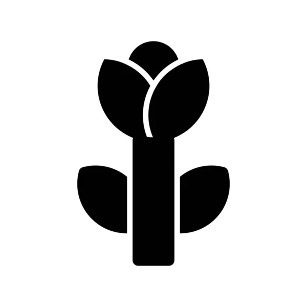 Bloemenglyph Vectoricoon Desig — Stockvector