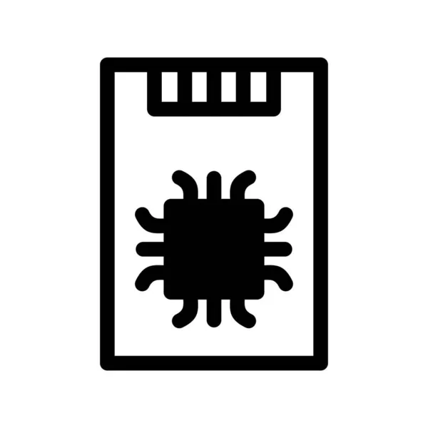 Ssd Glyph Vector Icon Desig — Vector de stock