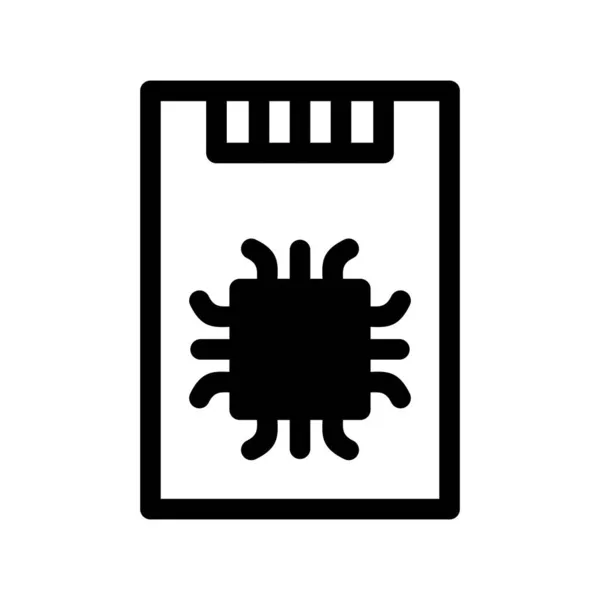 Ssd Glyph Vector Icon Desig — Archivo Imágenes Vectoriales