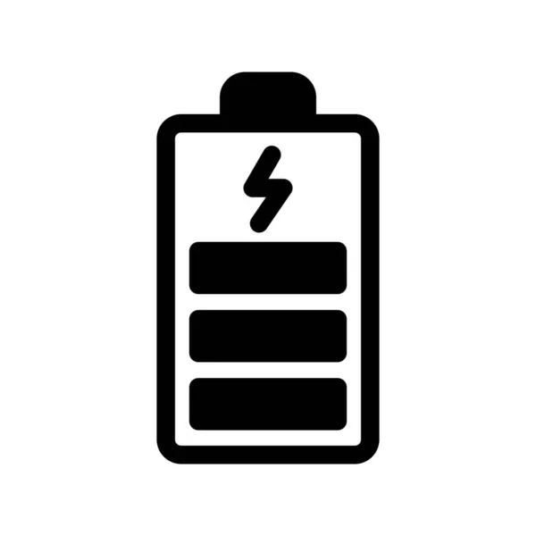 Power Glyph Vector Icon Desig — Stockvektor
