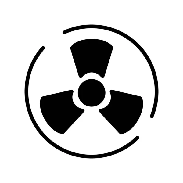 Radiation Glyph Vector Icon Desig — Stockvektor
