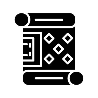 Papyrus Glyph Vektör Simgesi Tasarımı