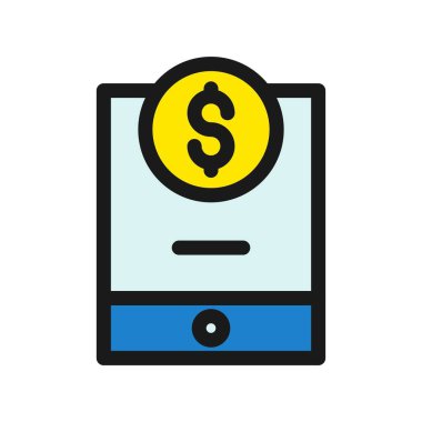 Bağış Satırı Doldurulmuş Vektör Simgesi Tasarımı