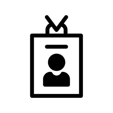 Personel Glyph Vektör Simgesi Tasarımı