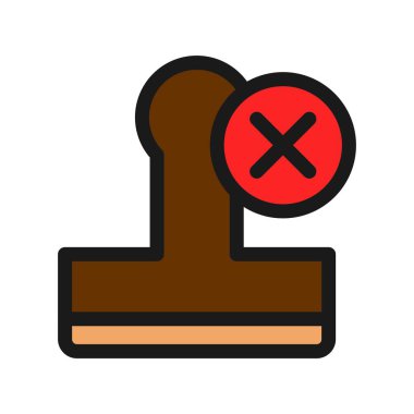  Damga Satırı Doldurulmuş Vektör Simgesi Tasarımı