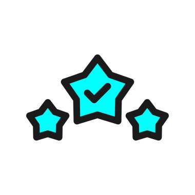 Kalite Kontrol Satırı Doldurulmuş Vektör Simgesi Tasarımı