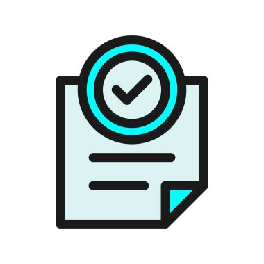 Rozet Satırı Doldurulmuş Vektör Simgesi Tasarımı