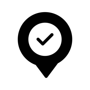  Yer Tutucu Glyph Vektör Simgesi Tasarımı