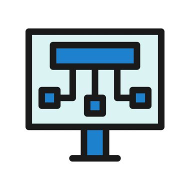  Veri Kaynağı Satırı Doldurulmuş Vektör Simgesi Tasarımı