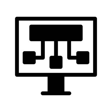 Veri Kaynağı Kabartma Vektör Simgesi Tasarımı