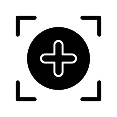 Glyph Vektör Simgesi Tasarımı Ekle