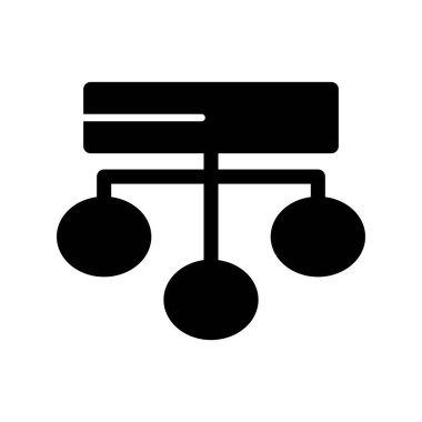 Veri Akımı Kabartma Vektörü Simgesi Tasarımı