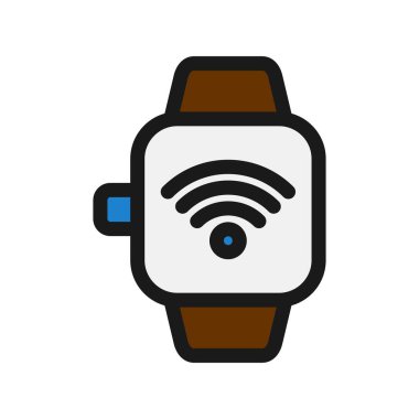 Akıllı Satır Dolu Vektör Simgesi Tasarımı