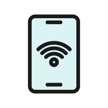  Akıllı Telefon Satırı Vektör Simgesi Tasarımı