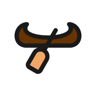 Gondol Satırı Vektör Simgesi Tasarımı