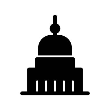 Köstebek Antonelliana Glyph Vektör Simgesi Tasarımı