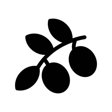  Zeytin Kabartma Vektör Simgesi Tasarımı