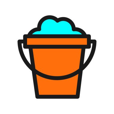 Ot Satırı Doldurulmuş Vektör Simgesi Tasarımı