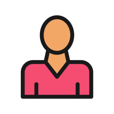 İşçi Satırı Doldurulmuş Vektör Simgesi Tasarımı