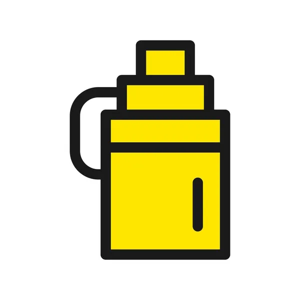 橄榄油线填充向量Icon设计 — 图库矢量图片