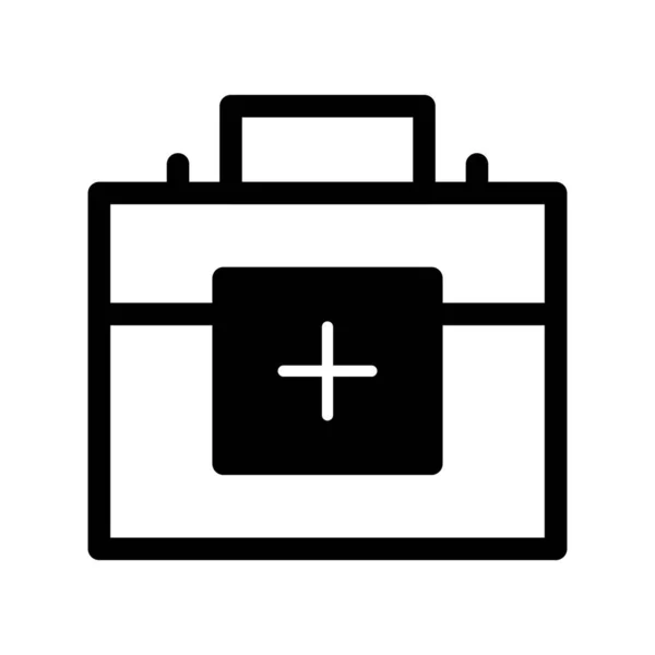 Kit Primeros Auxilios Glyph Vector Icon Desig — Vector de stock