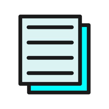  Sözleşme Satırı Doldurulmuş Vektör Simgesi Tasarımı