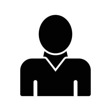 İşçi Glyph Vektör Simgesi Tasarımı