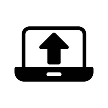 Glyph Vektör Simgesi Tasarımı Yükle