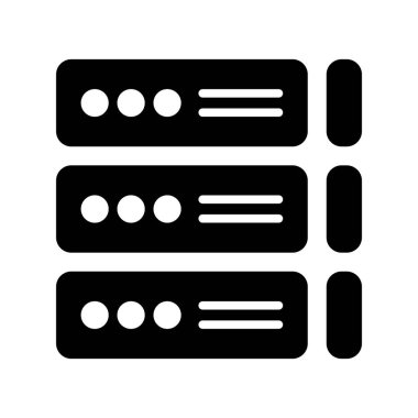 depolama Glyph Vektör Simgesi Tasarımı