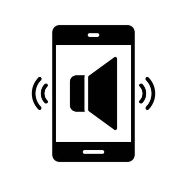 Ses Kabartma Vektörü Simgesi Tasarımı