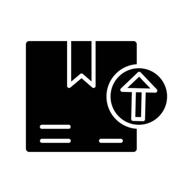 Yükle Glyph Vektör Simgesi Tasarımı