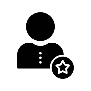 Favori Glyph Vektör Simgesi Tasarımı