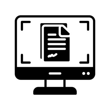 Çevrimiçi Glyph Vektör Simgesi Tasarımı