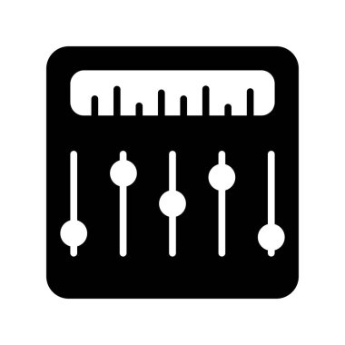 Ses Karıştırıcı Vektör Simgesi Tasarımı