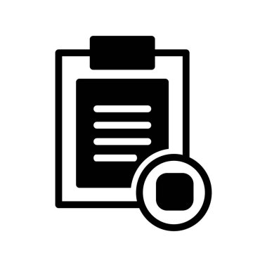 Glyph Vektör Simgesi Tasarımı Duraklat