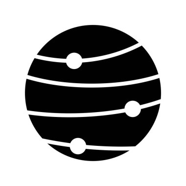 Venüs Glyph Vektör Simgesi Desig