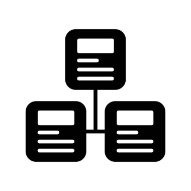 Infographic Glyph Vektör Simgesi Tasarımı