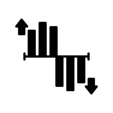Grafik Grafiği Vektör Simgesi Tasarımı
