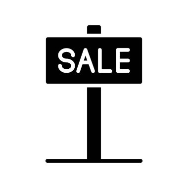 Satış Kurulu Glyph Vektör Simgesi Tasarımı