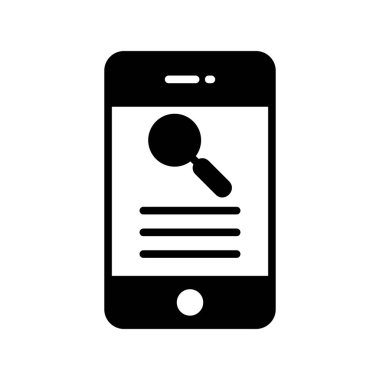 Glyph Vektör Simgesi Tasarımı Ara