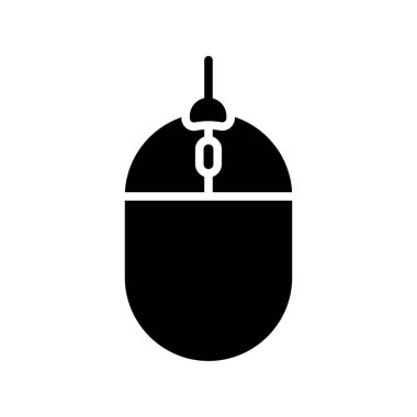 Fare Glifi Vektör Simgesi Tasarımı