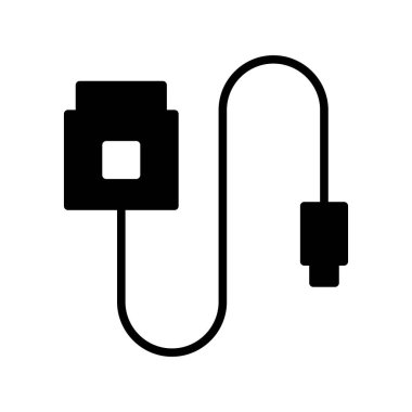 Veri Kablosu Vektör Simgesi Tasarımı