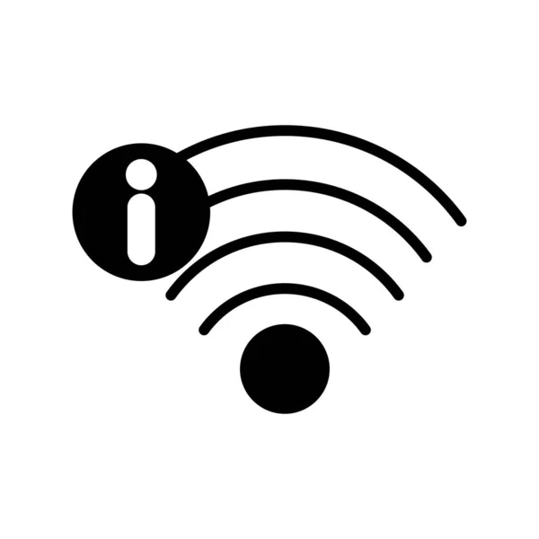 Wifi Glyph Vector Icon Desig — Stockvektor